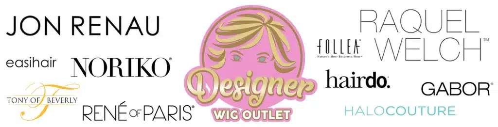 Designer wig outlet mesa logo