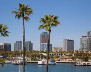 long beach skyline