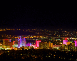 reno skyline at night