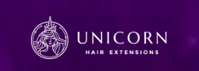 Unicorn hair extension arlington logo