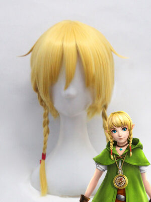 The Legend of Zelda Costume Wig: Breath of the Wild Linkle Yellow Cosplay Wig