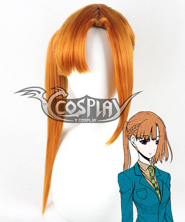 Sara Chidouin Cosplay Wig - Kimi Ga Shine Your Turn To Die Costume Wig - Orange