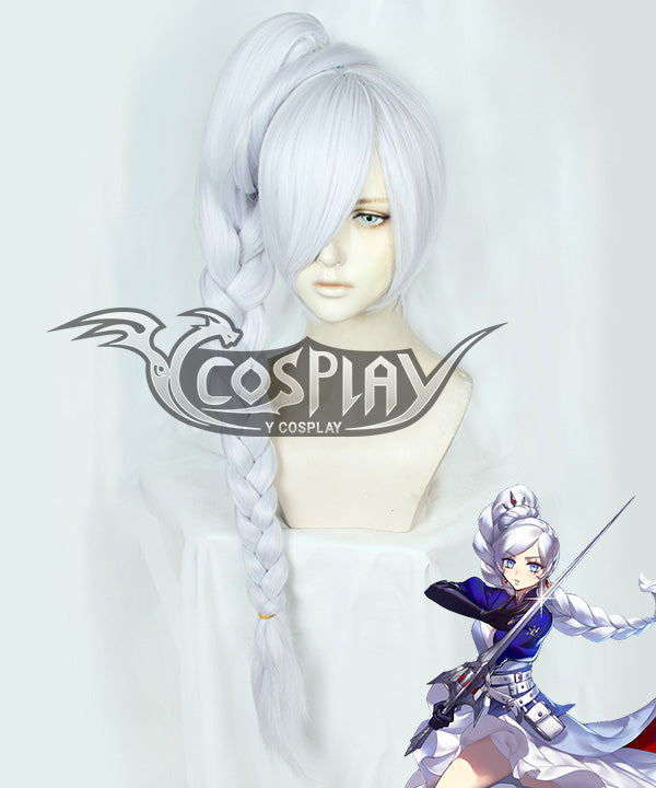 Weiss Schnee Cosplay Wig - RWBY Volume 7 - Silver Costume Wig