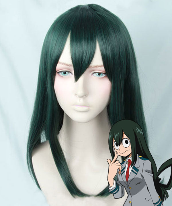 Tsuyu Asui Cosplay Wig - Deep Green - My Hero Academia Boku no Hero Akademia Costume Wig