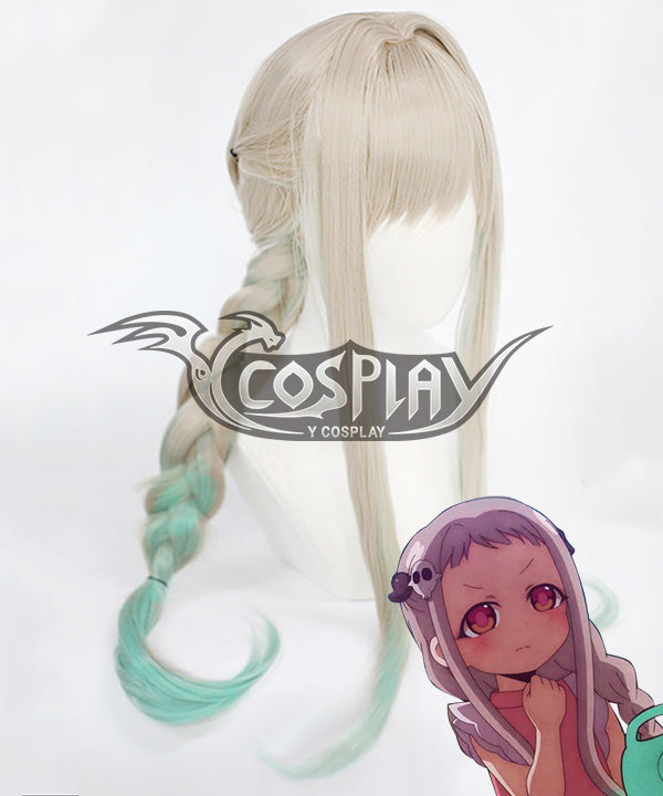 1_b9597688-3dca-49a4-8350-ae01707bfc25 Nene Yashiro Cosplay Wig - Jibaku Shounen Hanako-kun Wig - Silver Green Costume Wig Silver Green