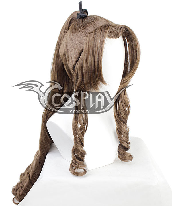 2_581ab038-8949-424d-b91d-2add7d2d1828 Aerith Gainsborough Formal Cosplay Wig - Final Fantasy VII Remake FF7 Costume Wig - Brown
