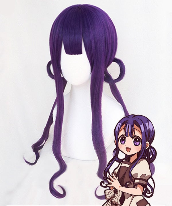 Akane Aoi Cosplay Wig - Jibaku Shounen Hanako-Kun Costume Wig - Purple - Toilet-bound Hanako-kun
