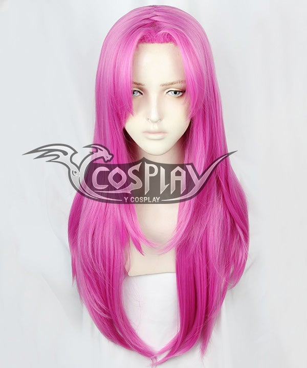 Golden Wind Diavolo Cosplay Wig - JOJO's Bizarre Adventure Costume Wig - Deep Pink
