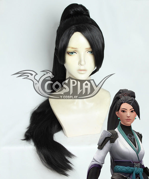 Valorant Sage Cosplay Wig - Black