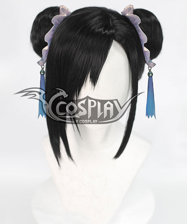 Tifa Lockhart Cheongsam Cosplay Wig - Final Fantasy VII Remake FF7 Costume Wig - Black
