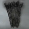 Textured Dreadlock Extensions Human Hair - Natural Black #1B - 16 inch / 0.6cm Pencil Size ( 7-10 business days to process ) / 100 Locs