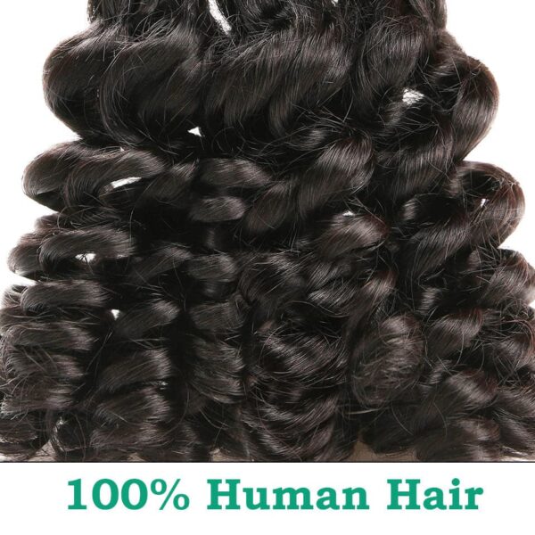 10A Grade Funmi Loose Wave 4 Bundles With 13x4 Lace Frontal Brazilian Virgin Hair - 40 40 40 40 +18 / 13x4 Lace