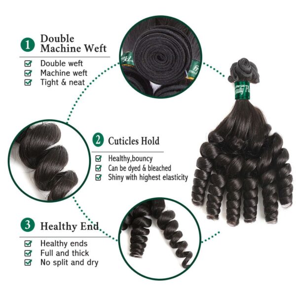 10A Grade Funmi Loose Wave 4 Bundles With 13x4 Lace Frontal Brazilian Virgin Hair - 40 40 40 40 +18 / 13x4 Lace