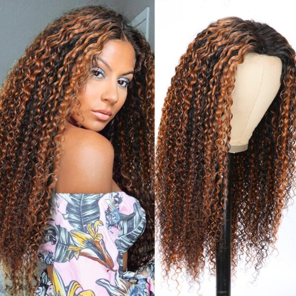 Extra 70% OFF | Sunber Balayage Highlight Full Curly V Part Upgrade U Part Human Hair Wigs 180% Density - 7x5 Bye Bye Knots-150% / 20