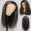 1-27balayagecurly-2 Balayage Highlights Curly Wig HD Lace Front Wig Human Hair #1B/27 Colored Wig 180% Density - 13x4 Lace / Yes(+) / 30inch
