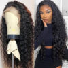 Deep Wave 4x4/13x4/13x6 Lace Wig Pre-Cut Lace Closure 180% Density Human Hair - 13x6 Lace / Yes（+） / 32inch