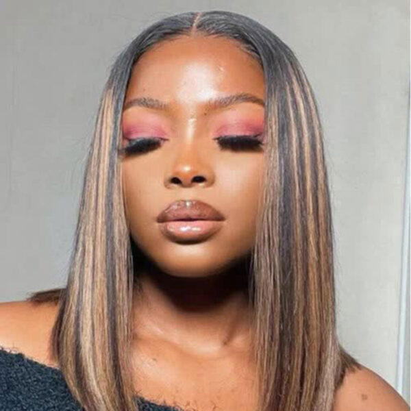 13_a4d93cc4-72dd-465e-a4c2-25199e60d25c 1B/27 Straight Wih Short Bob Wig HD Lace Front Wigs 180% Density Wig 13x4 Lace Front Wig - 13x4 / 180% / 14inch
