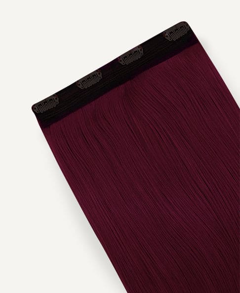 clip-in volumizer #99J cherry red. - 24" / 1 x Extra-large weft
