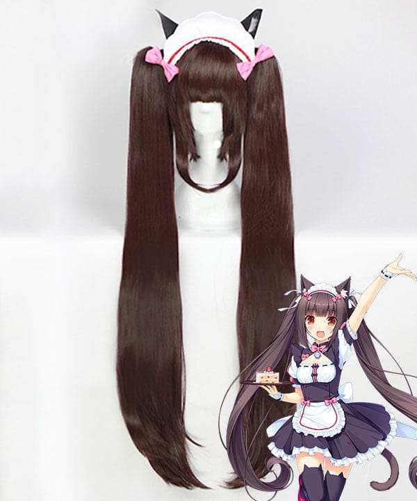 1_32e7c587-e7ac-4a09-8ee3-bbb01b843bc7 Nekopara Cosplay Wig - Chocola Anime Costume Wig - Brown