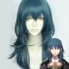 Fire Emblem Cosplay Wig: Three Houses Female Byleth Costume Wig - Grey Green