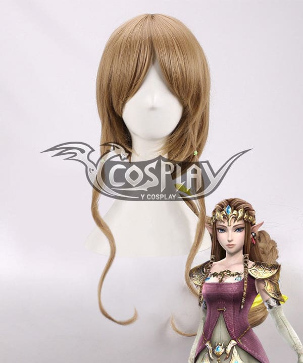 Princess Zelda Twilight Princess Cosplay Wig - The Legend Of Zelda Zeruda No Densetsu Brown Costume Wig