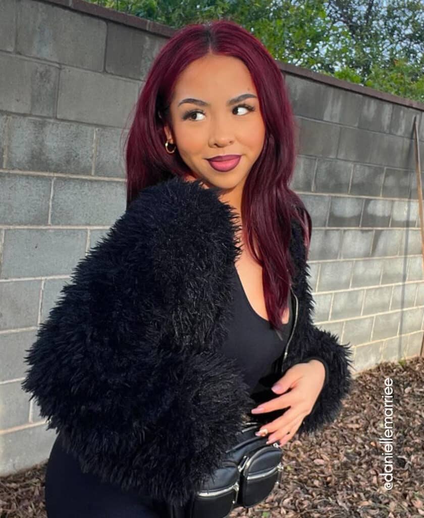 tape-in hair extensions #99J cherry red. - 20"/50g / Regular