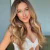 invisible clip-in hair extensions #7r14 teddy blonde balayage. - 14" / Classic