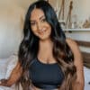 clip-in hair extensions #1b-2-4 dark ombre. - 28" / Extra Volume