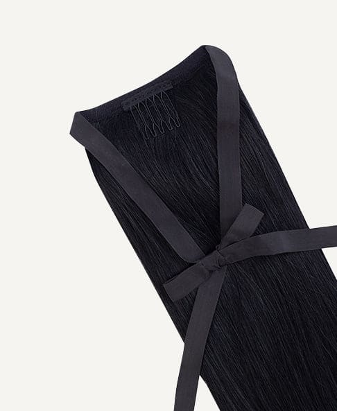 ponytail - #1 jet black. - 20 inches