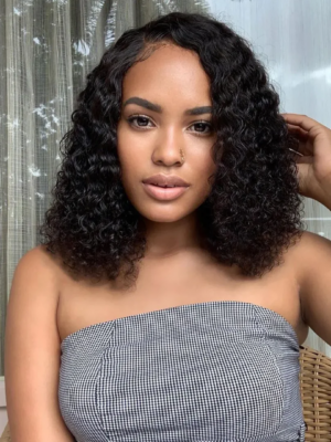 Short Bob Wig 4x4/13x4/13x6 HD Lace Front Wigs For Any Face Shapes Black Wig - 4x4 Lace / 16 inch