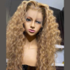 Honey Blonde Color 180% Density Wig Deep Wave Hair 4x4/13x4/13x6 Lace Front Human Hair Wigs With Baby Hair - 13x4 Lace / Yes（+） / 30