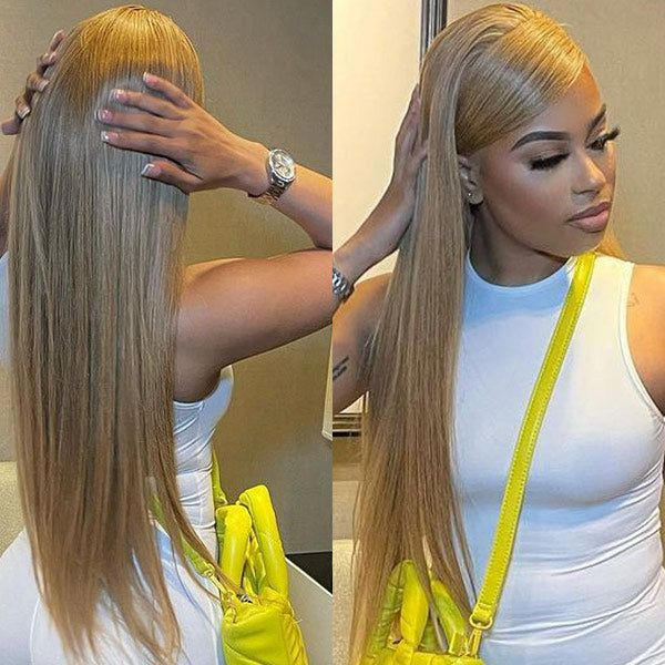 Full Lace Various Styles Straight Human Hair 360 Transparent Lace Front Wigs 150% Density - 360 Lace / 180% / 16