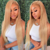 Full Lace Various Styles Straight Human Hair 360 Transparent Lace Front Wigs 150% Density - 360 Lace / 180% / 16