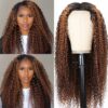 Extra 70% OFF | Sunber Balayage Highlight Full Curly V Part Upgrade U Part Human Hair Wigs 180% Density - 7x5 Bye Bye Knots-150% / 20
