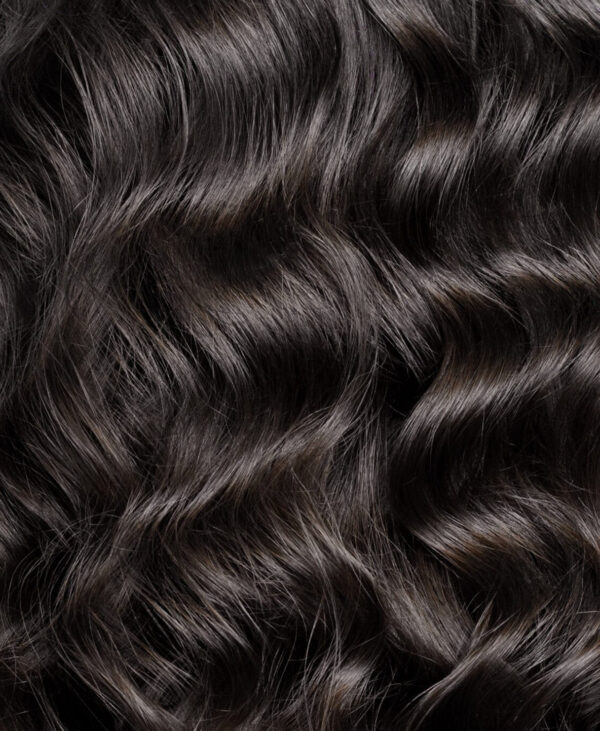 half up/half down #1b natural black. - 20"