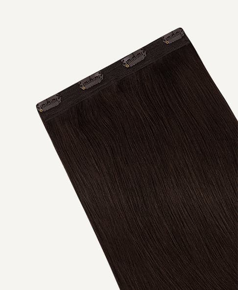 3single-up-2 clip-in volumizer #2 chocolate brown. - 24" / 1 x Extra-large weft