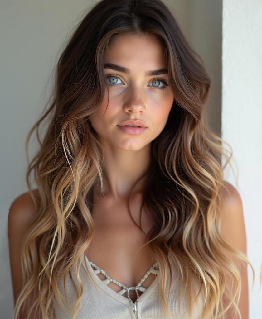 tape-in hair extensions #6-16 caramel balayage. - 14"/50g / Invisible
