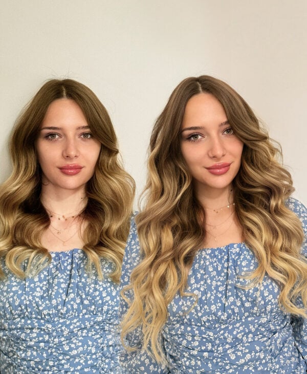7-14-BA_259aef82-9eb5-4cb4-b758-e54f86f2622f tape-in hair extensions #7r14 teddy blonde. - 16"/50g / Invisible