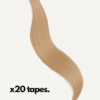7tape-14-a tape-in hair extensions #14 medium blonde. - 16"/50g / Invisible