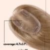 hair topper medium blonde (#14).