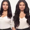 BASara_1b_0ab78c1d-9235-412a-aebb-5d172422b9cc tape-in hair extensions #1b natural black. - 14"/50g / Invisible