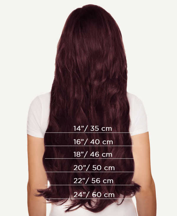 Back_99J_b7511d1b-66b0-472f-82ad-d2d9556c3514 tape-in hair extensions #99J cherry red. - 20"/50g / Regular