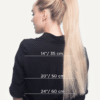 ponytail - #60 platinum blonde. - 14 inches