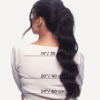 ponytail - #1b natural black. - 14 inches