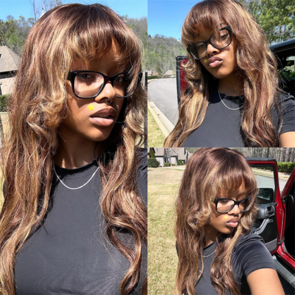 Blank3GridsCollage_929ea001-4efa-4bc9-a11a-dad9db79b086 Glueless Highlights Color Wig Hair Straight 4x4/13x4 Lace Closure Wigs - 5x5 Lace / 180% Density / 30inch