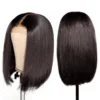 BobStyleStraightLaceWigNaturlalBlackHDGluelessStraightBobWigClassicHumanHair180_Density_03_8b1d5fab-4b57-4c61-bbea-e0a86bf9af15 Glueless Wigs Black Wig Pre-Cut Lace 4x4 Closure/13x4 Lace Front Wig Straight Bob Wig Upgrade HD Lace - 4x4 Lace / 150% Density / 10inch