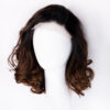 DSC00142-wig front lace human wig - 10" rooted brown bouncy curls.