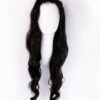 put on & go pre-cut lace wavy human wig - 28" natural black.