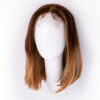 DSC00171-wig long bob human wig - 10" rooted blonde.
