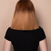 DSC00269-wig long bob human wig - 10" rooted blonde.